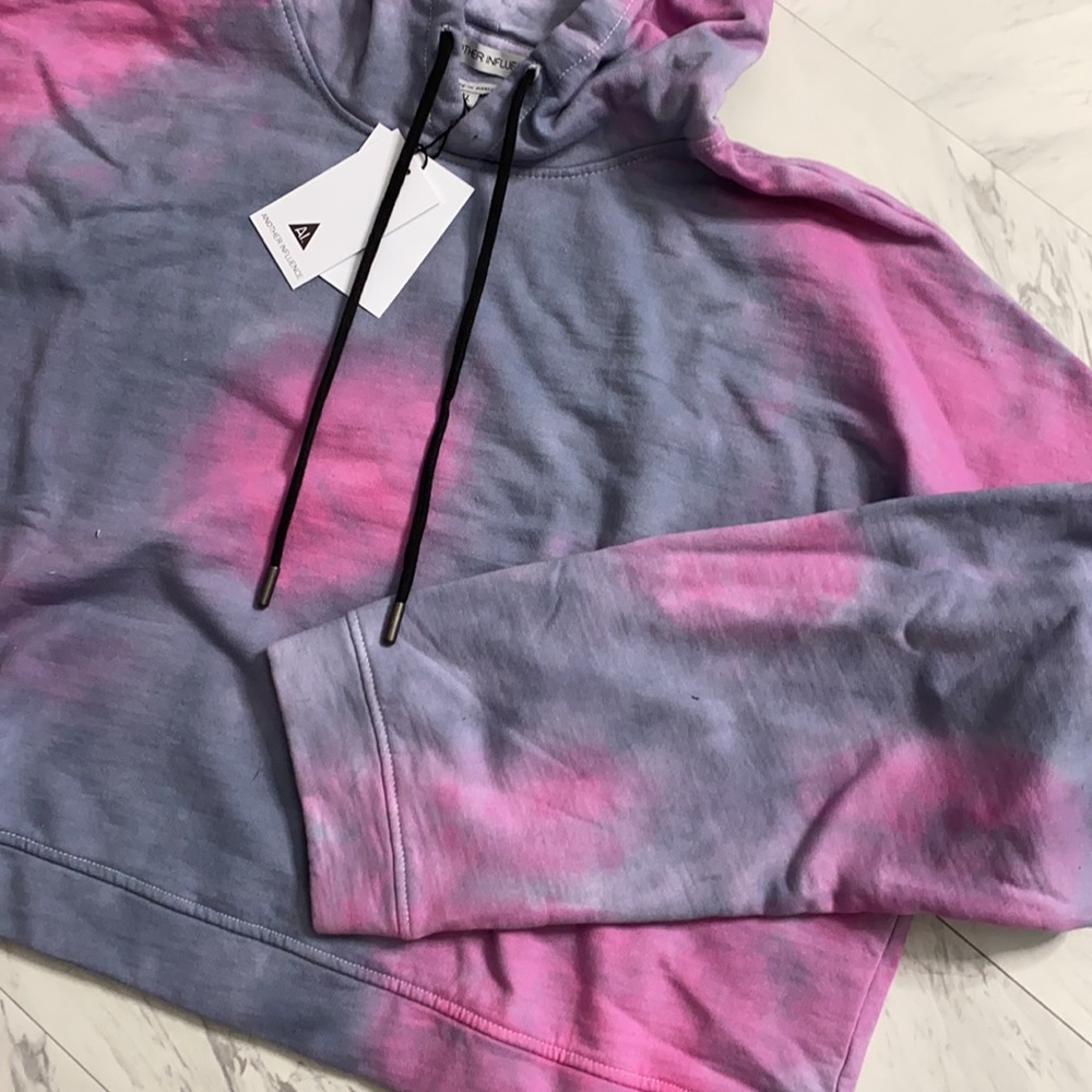 Tie Dye Crop Hoodie